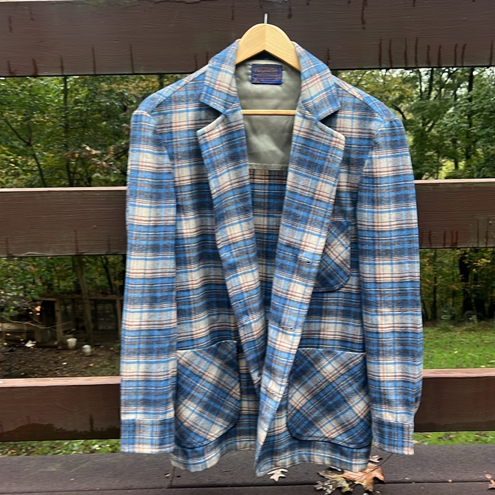 Mens Pendleton Plaid Blazer jacket